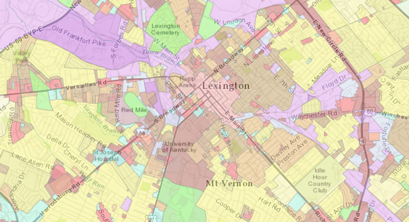 Zoning Map of Lexington