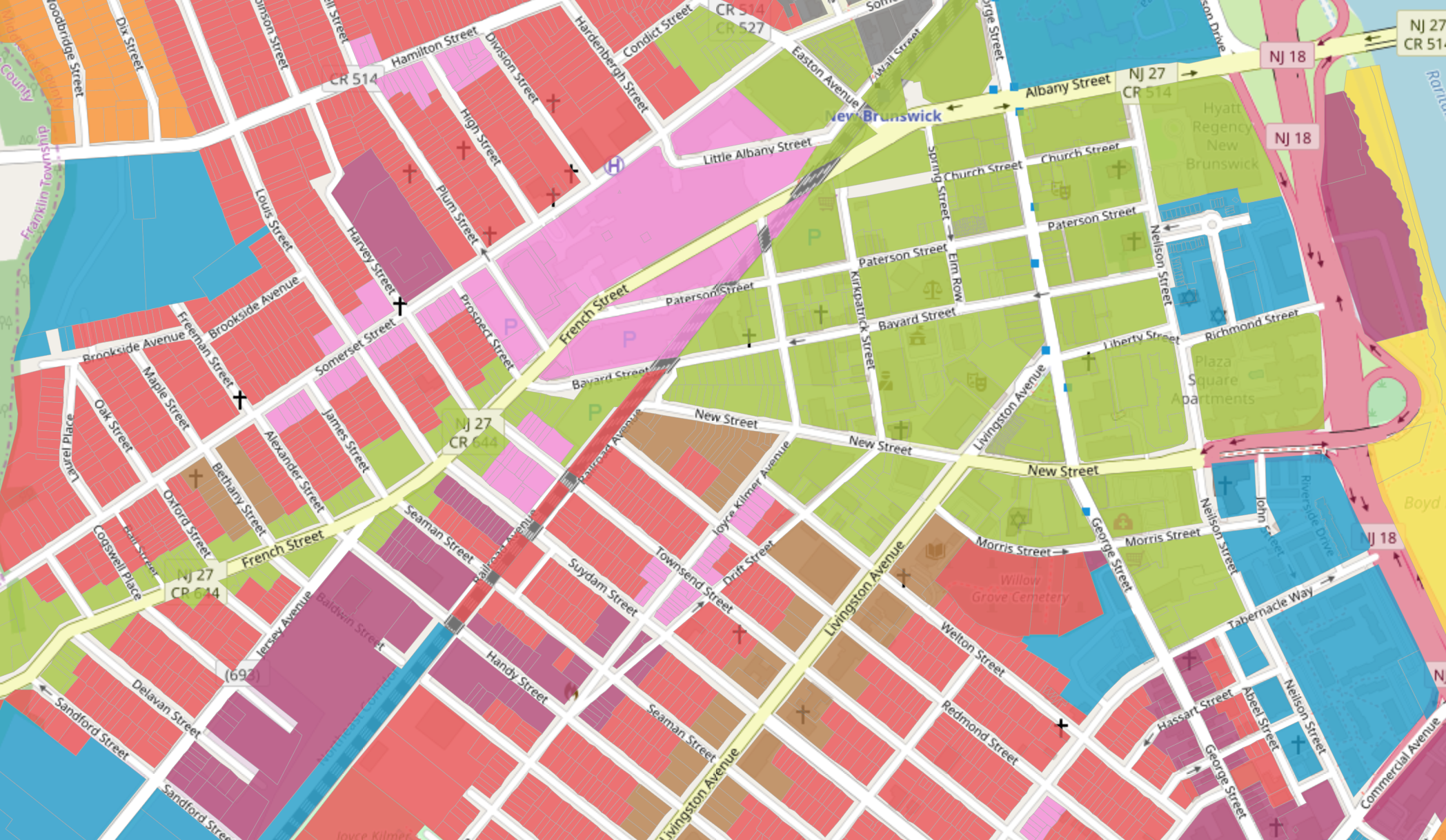 New Brunswick, NJ Zoning Map